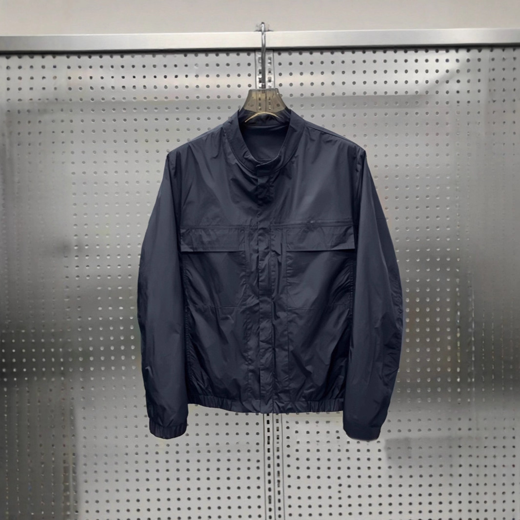 Spring and Summer New Men's Sun-Protective Jacket Fashion Workwear Casual Versatile Solid Color Simple Baseball Collar Jacket