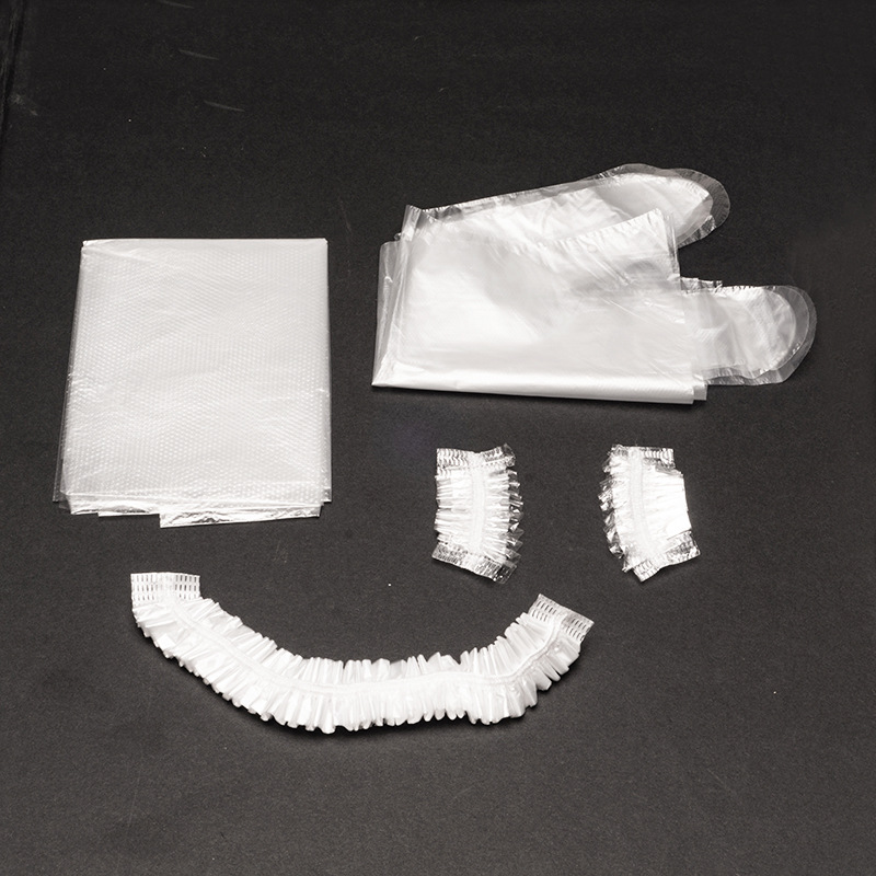 Disposable four-piece shawl set, tool set, hair dyeing earmuffs, barber shop exclusive, black hair dyeing supplies wholesale