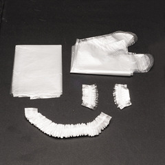 Disposable four-piece shawl set, tool set, hair dyeing earmuffs, barber shop exclusive, black hair dyeing supplies wholesale