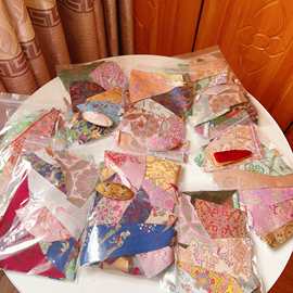 新中式真丝宋锦刀口布30片发夹料大礼包手工DIY·【颜色随机】