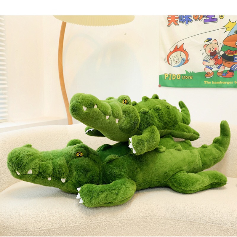 Crocodile Doll Plush Toy Children's Room Cute Cartoon Doll Girl Sleeping with Extra Large Pillow Cross-Border