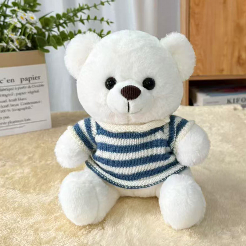 Suéter transfronterizo Teddy Bear muñecas muñecas juguetes de peluche actividad de publicidad LOGO impresión regalos de graduación escolar