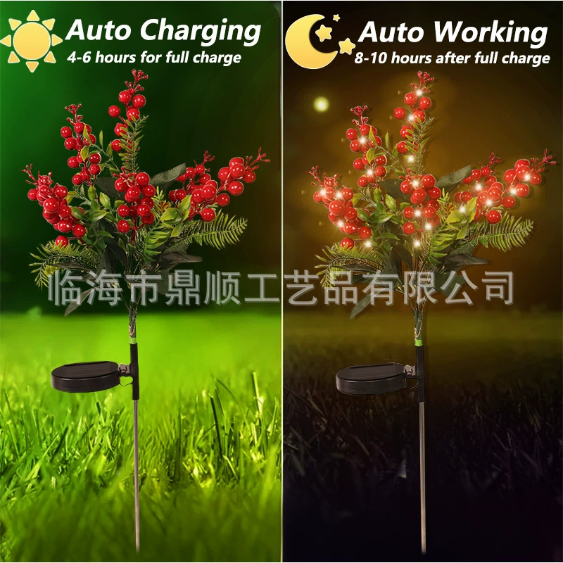LED travel garden lights solar-powered for gazebo, artificial plant, high-quality style