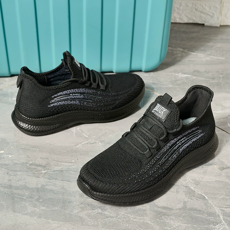 Внешняя торговля Весна новая Летающая тканая обувь, дышащие легкие удобные кроссовки, пара, модная трансграничная сетчатая повседневная обувь