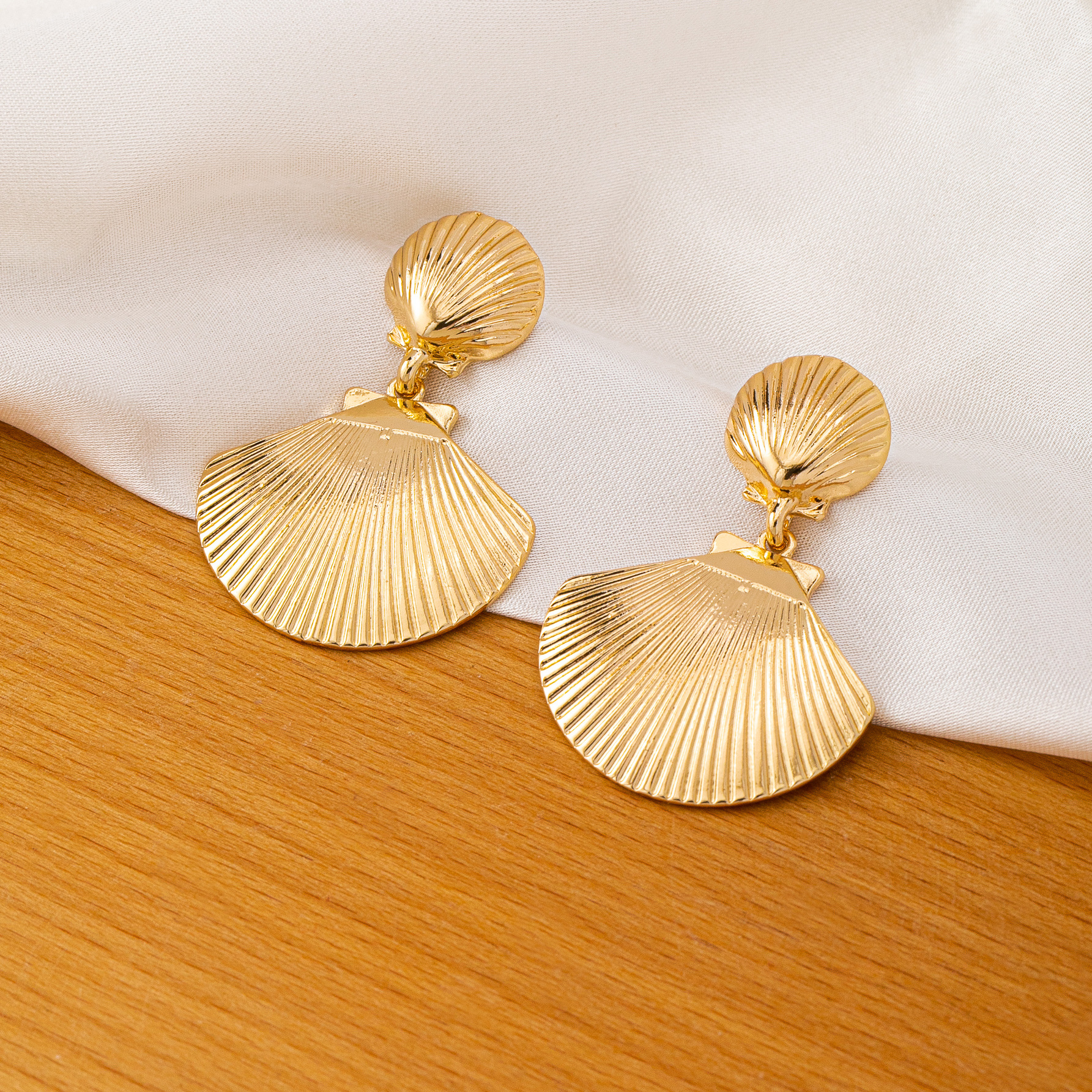 Elegant Ocean Style Shell Drop Earrings Alloy Pendant Jewelry_voghion.com