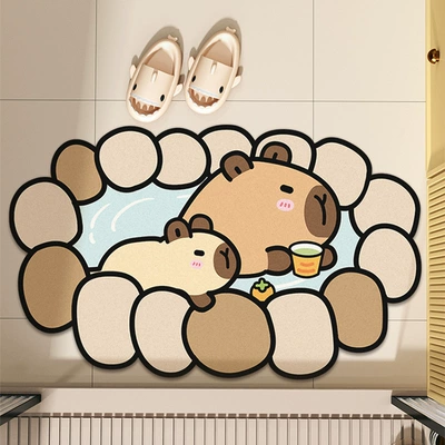 Avtomobil döşəmə paspasları – Mat, Easy-Care Floor Mat - stone-hot-spring-4060cm-new-diatom-mud