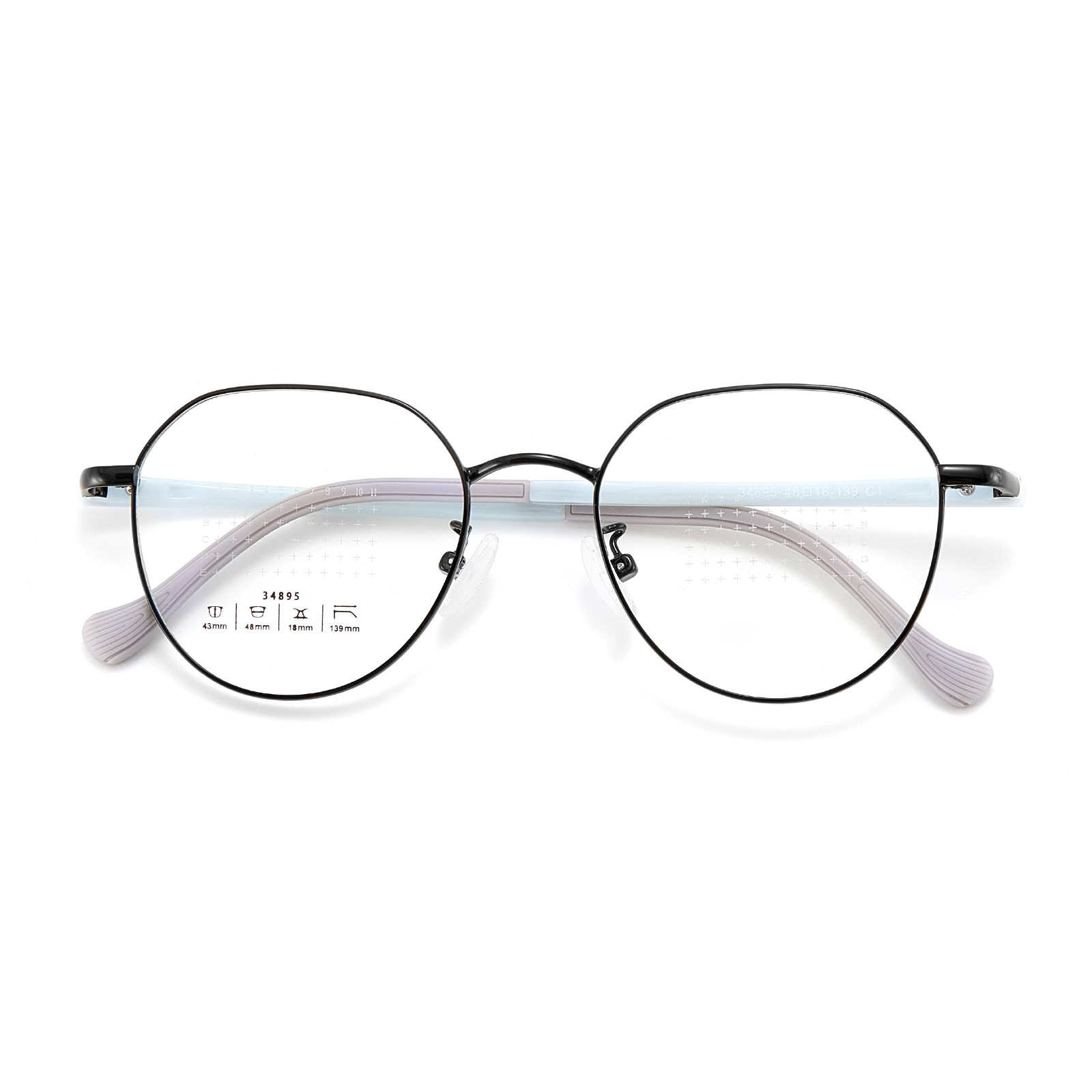 Nuevo marco de gafas de prevención y control de miopía especial para estudiantes adolescentes aleación de alta calidad al vacío chapado IP Danyang Wholesale