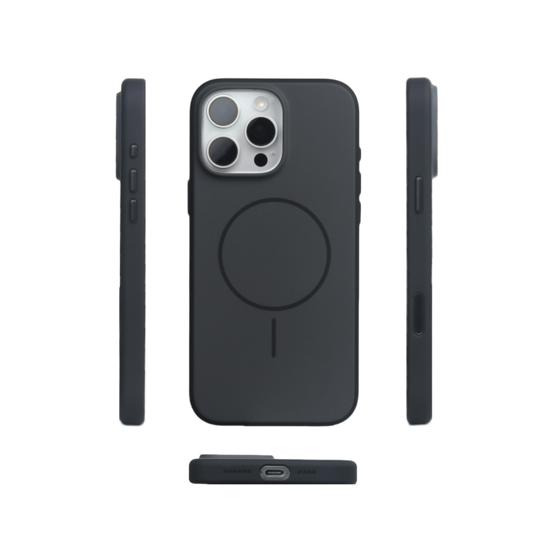 适用iPhone17ProMax手机壳磨砂肤感撞色磁吸苹果16全包防摔保护套|undefined
