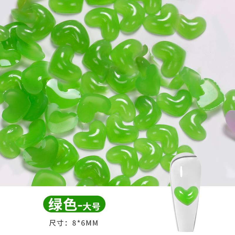 Nuevo amor perforación de uñas resina dulce perforación de uñas dulces perforación de uñas joyería perforación de uñas