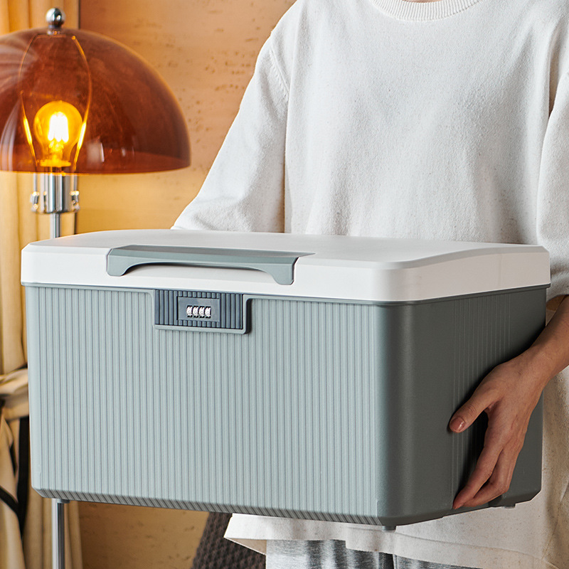 Household room book password box privacy file important items storage box with password lock compartment file storage box