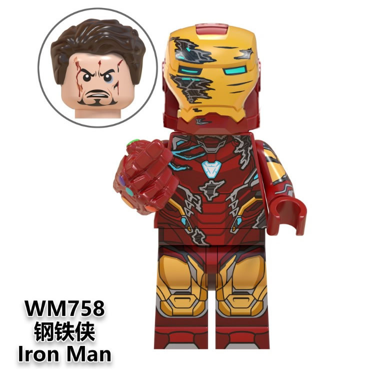 マーベルアベンジャーズアイアンマンスーパーヒーロースパイダーマン組み立てミニフィギュアビルディングブロックおもちゃ|undefined