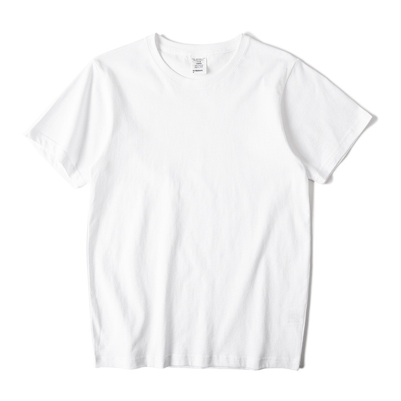 250g pure cotton heavyweight short-sleeved t-shirt men‘s loose solid color base shirt top summer unisex casual t-shirt