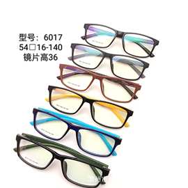 新款TR90眼镜架黑色方形男士商务眼镜框多色可选54-16厂家直销