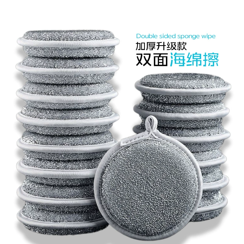 Губчатый блок стальной проволоки для посуды без масла Специальная серебряная проволочная тряпка для кухни