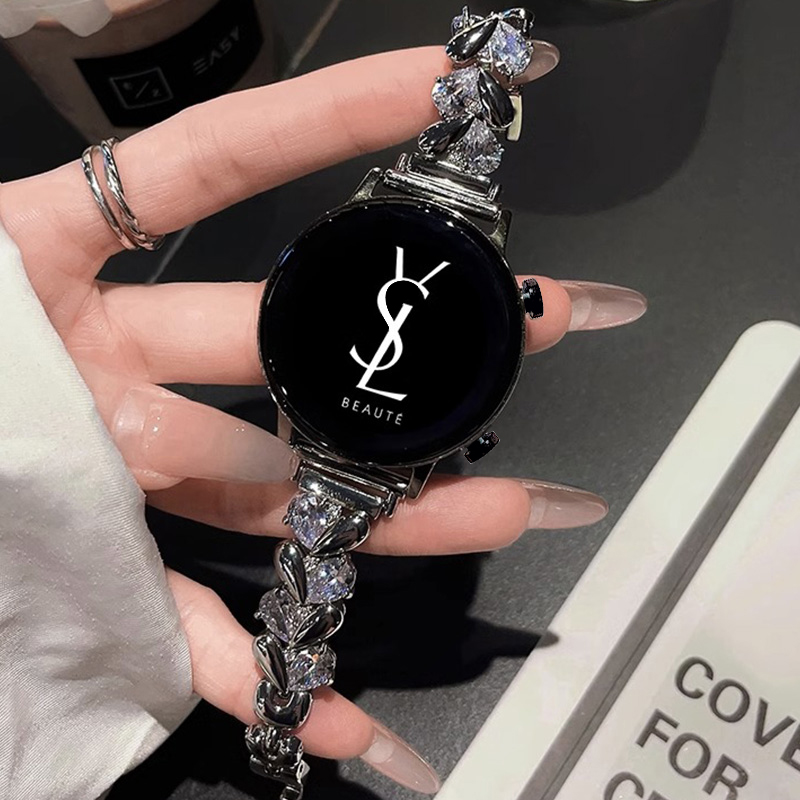 New Heart Diamond Suitable for Huawei Fit3/4/4Pro/9/8 Watch Strap Girls Classy Universal Replacement Strap Accessories