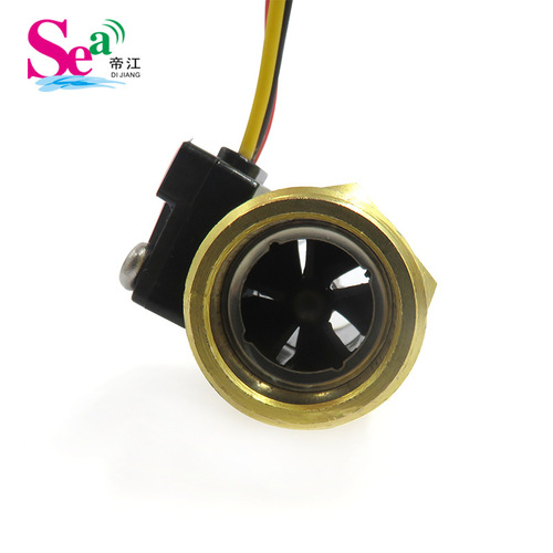 Hall flow meter, good accuracy flow meter 4 points, B1 tube all-copper water flow sensor, factory direct supply