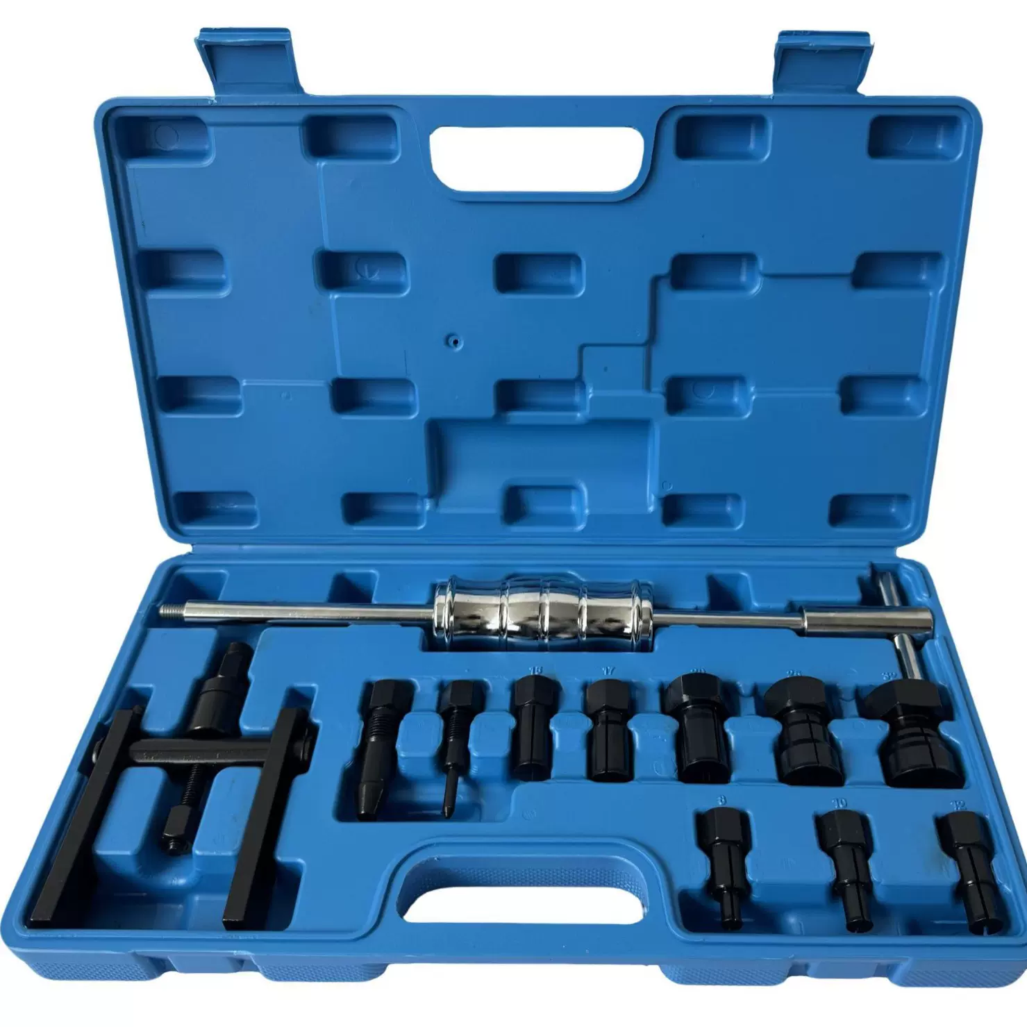 组合专用12件套盲孔内轴承滑锤拉马套装培林内孔轴承拔出器轴承拆