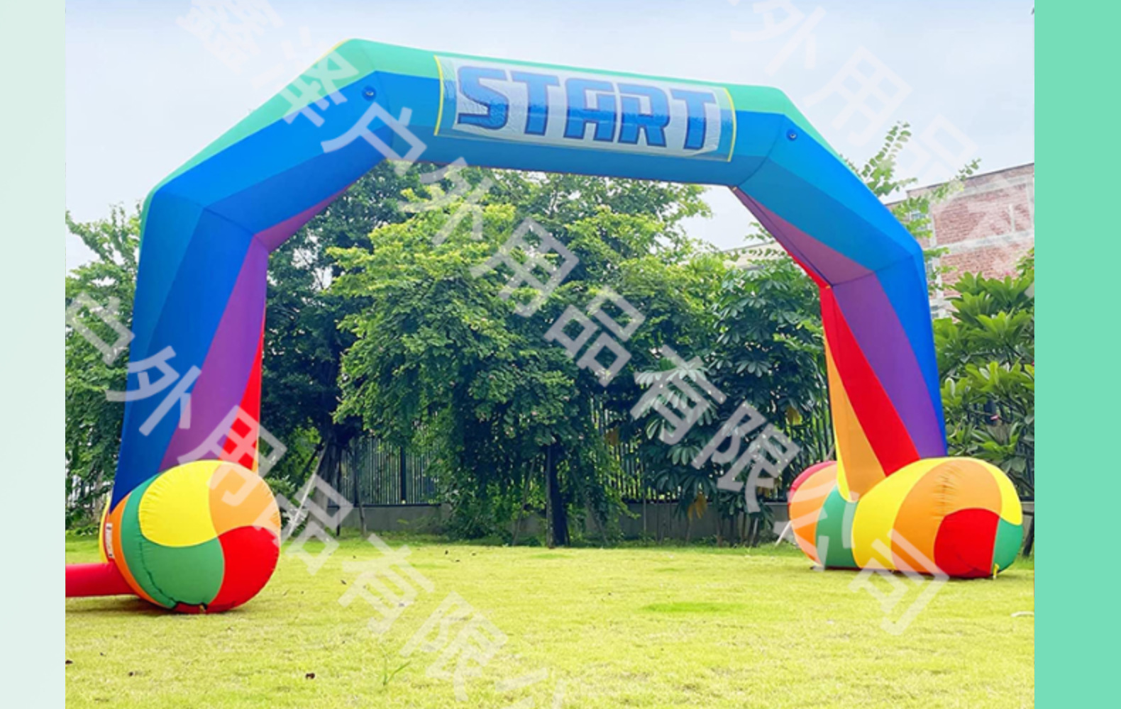 厂家直销充气彩虹拱门开业庆典婚庆赛事拱门圣诞户外广告活动装饰-阿里巴巴