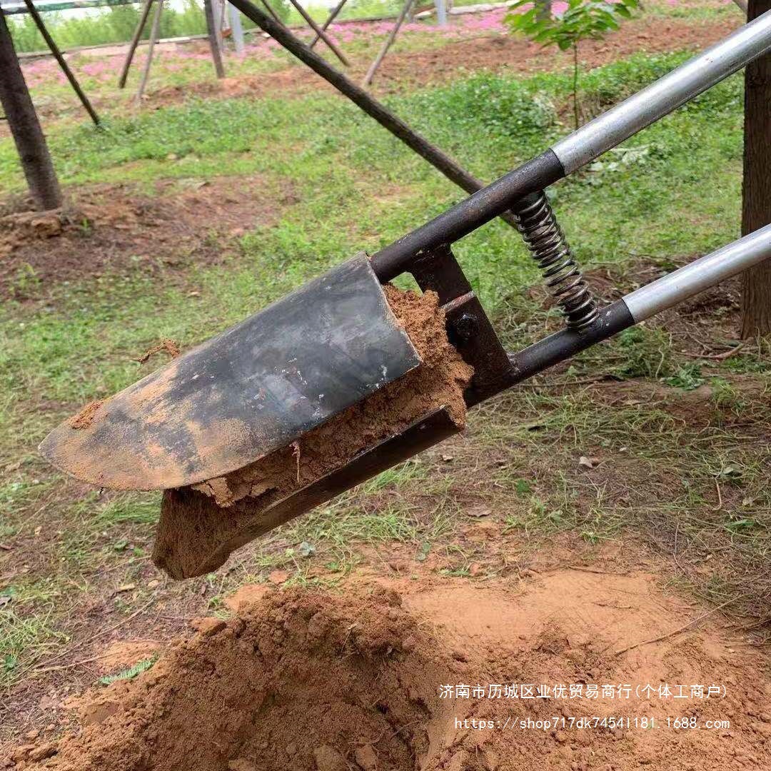 挖坑对锹洞锹掏土工具掏土挖电线杆挖坑洛阳铲挖土挖硬土