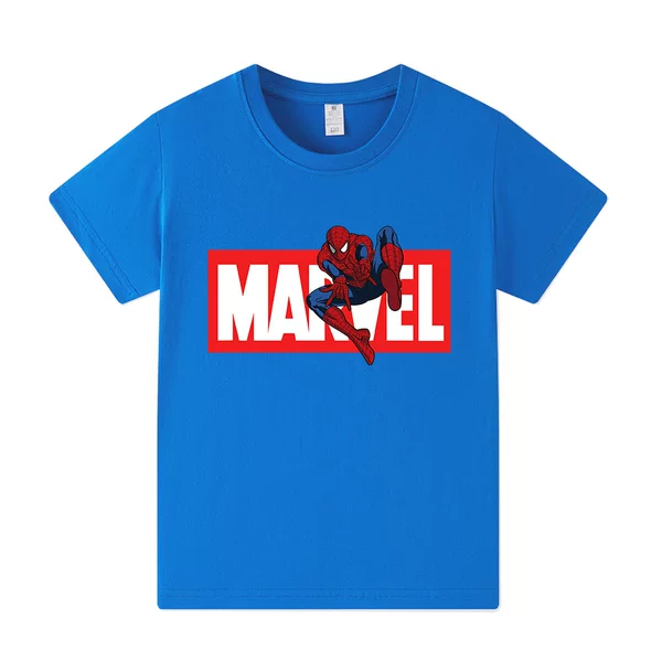 Cross-Border Supply Cartoon Printed Cotton Girls Short-Sleeved T-Shirt Kidsren's Tops A902