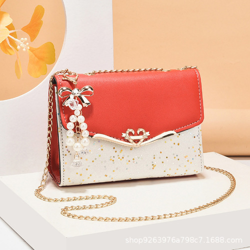 Wholesale Women's Cross-border New Autumn/Winter Small Square Bag, Versatile Fresh Small Chanel-style Fashion Chain Shoulder Bag