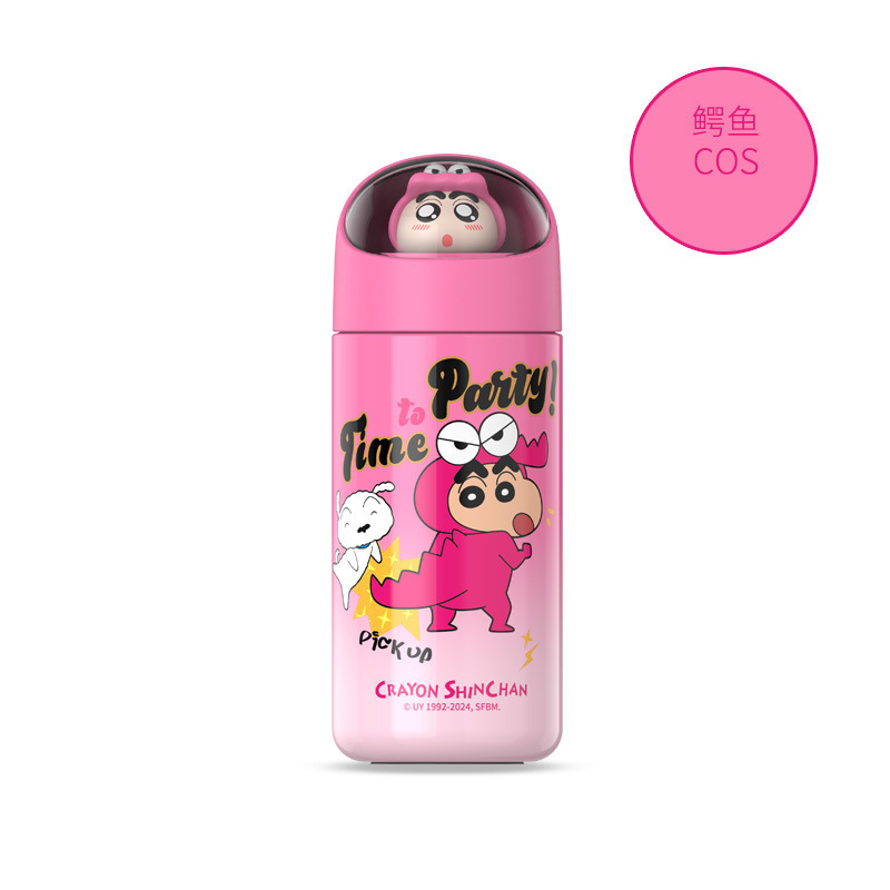 텀블러 신형 크레용 신짱 포켓몬 보온컵 남녀 학생용 패션 휴대용 소용량 350Ml 물 이미지 4