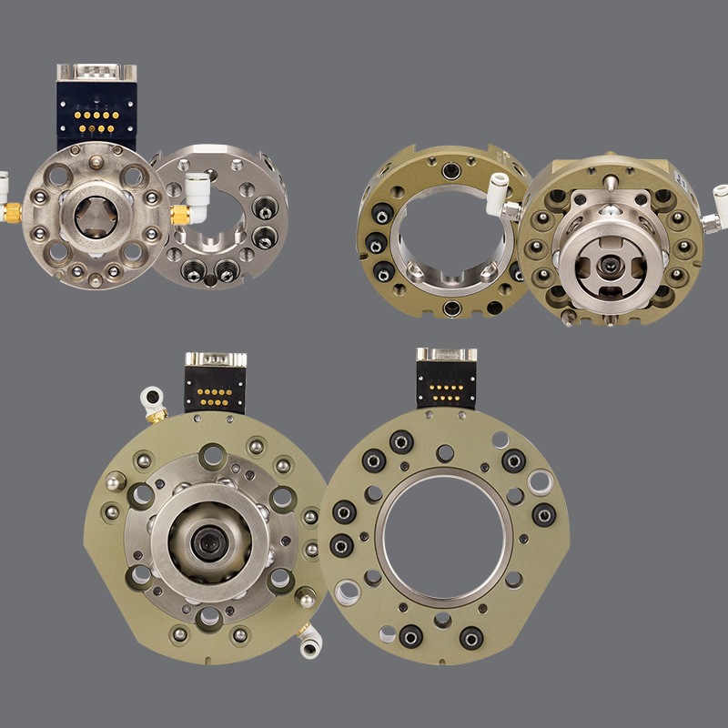 机械手自动快换模块快换盘换枪盘自动快速切换用气动气缸配件装置