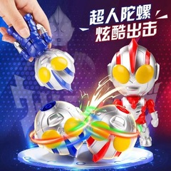 ディザトーンネット赤ウルトラスーパーマン発光ジャイロ人形回転多機能オーディオ付き子供モデル音光玩具