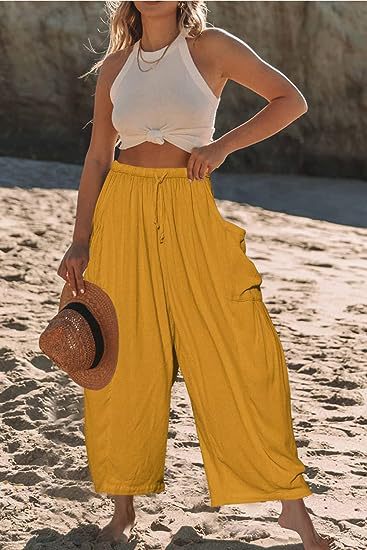 Women's Daily Simple Style Solid Color Full Length Casual Pants Wide Leg Pants display picture 24
