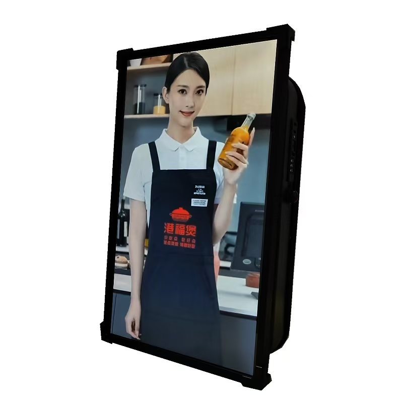 21.5寸广告机背包显示屏手机直播投屏LCD背包移动广告机LED背包