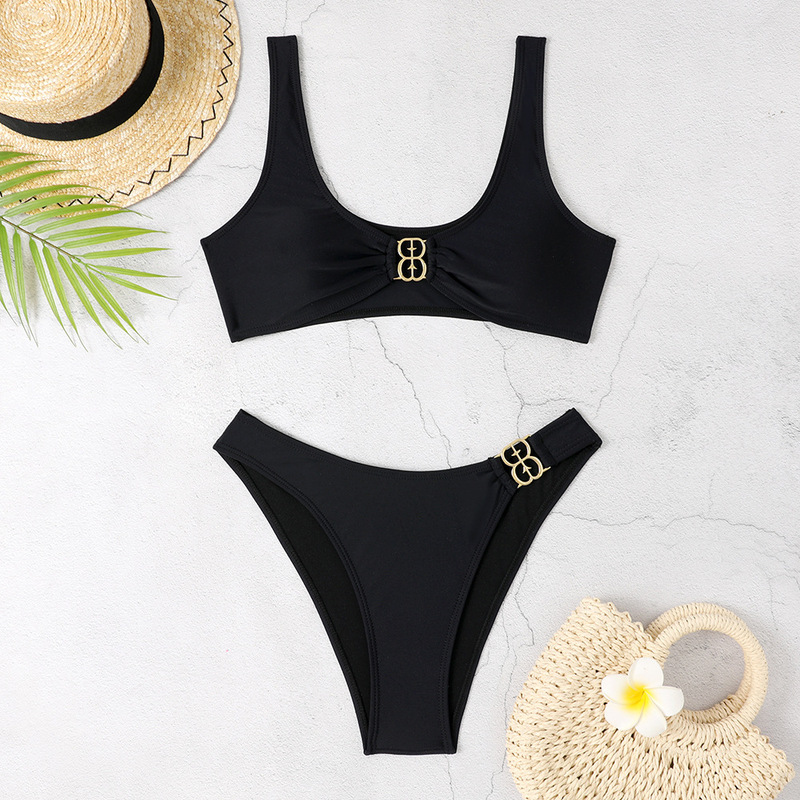 New Sexy Split Swimsuit for Women European and American Cross-Border Hot Spring Beach Vacation Bikini European and American Pool Party Swimwear New Sexy Split Swimsuit for Women European and American Cross-Border Hot Spring Beach Vacation Bikini European and American Pool Party Swimwear