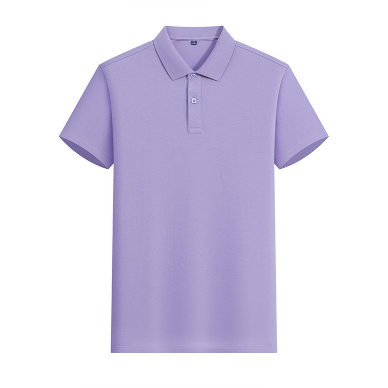 Camiseta POLO de color sólido CVC de 180g y 40 unidades con LOGO estampado, ropa de trabajo de manga corta, ropa de trabajo de verano hecha a medida, fabricante de ropa hecha a medida.