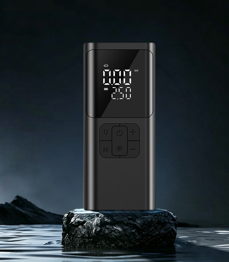 Car Air Pump, Outdoor Portable Car-Mounted Wireless Digital Display Air Pump, High-Pressure Electric Air Pump for Car Tires