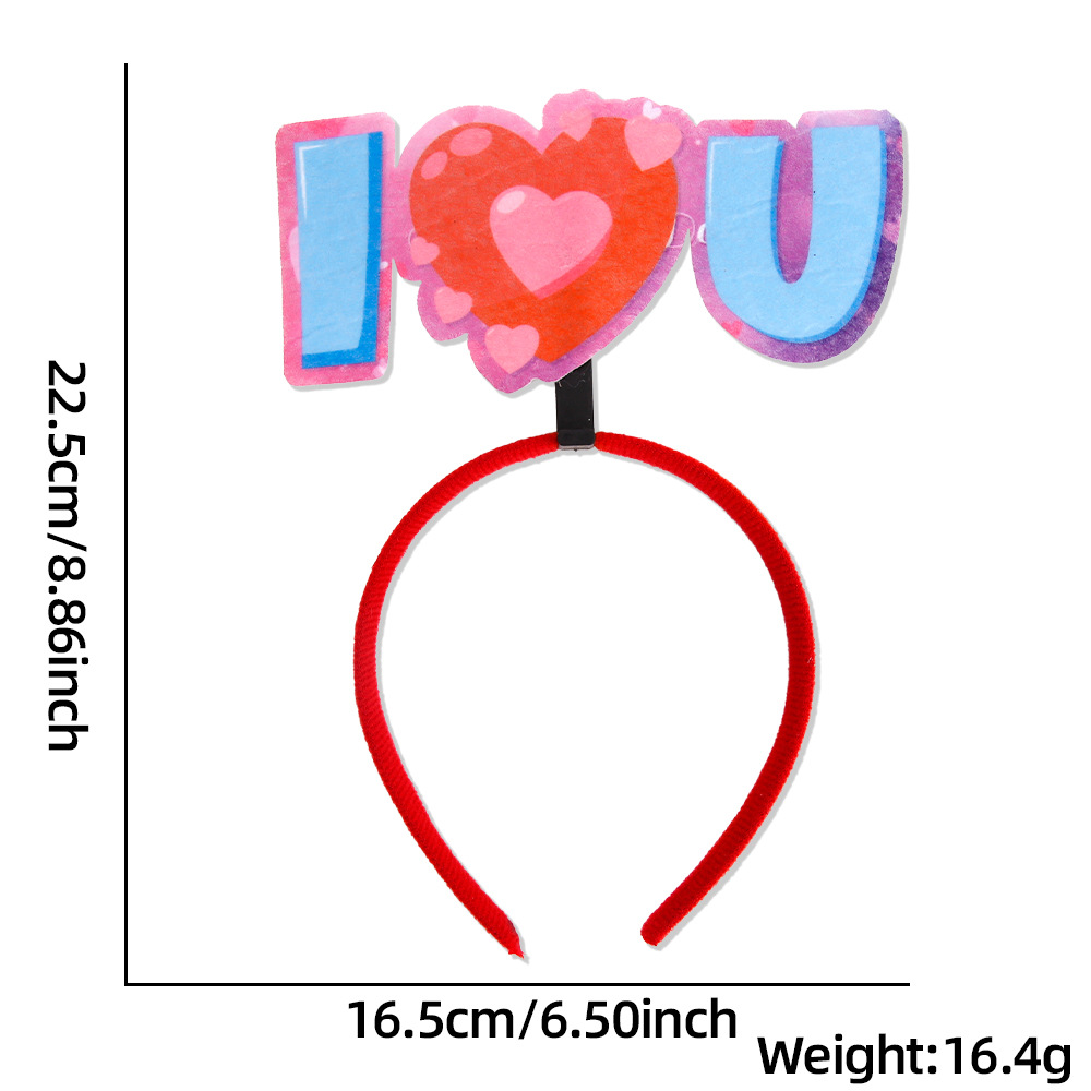 Valentine's Day Cartoon Style Letter Plastic + Felt Party Costume Props display picture 2