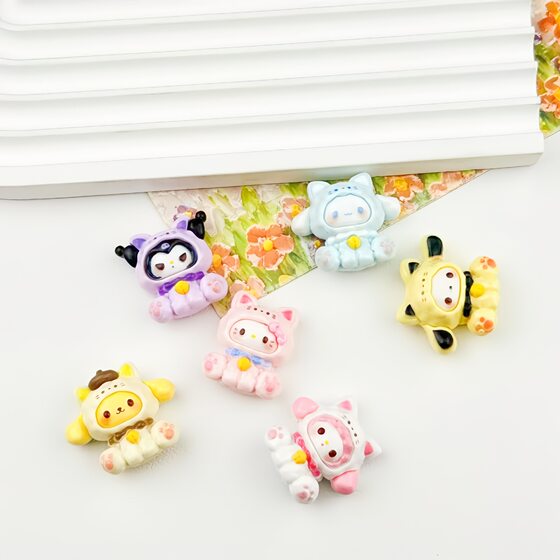 Cartoon Bow-tie Bell Sanrio Accessories DIY Accessories Handmade Mobile Phone Case Hairpin Keychain Water Cup Material