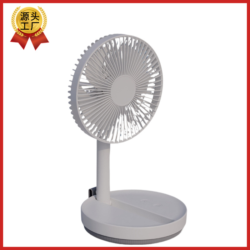 Telescopic folding handheld table air fan