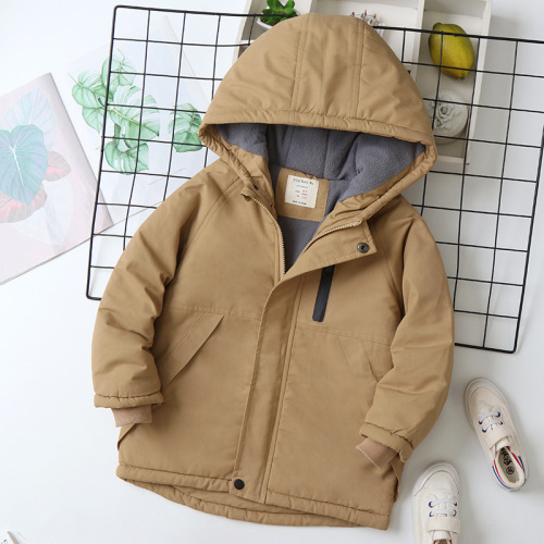 Children's winter warm padded cotton jacket, cross-border exclusive, thickened and lined, new children's cotton coat for 2025