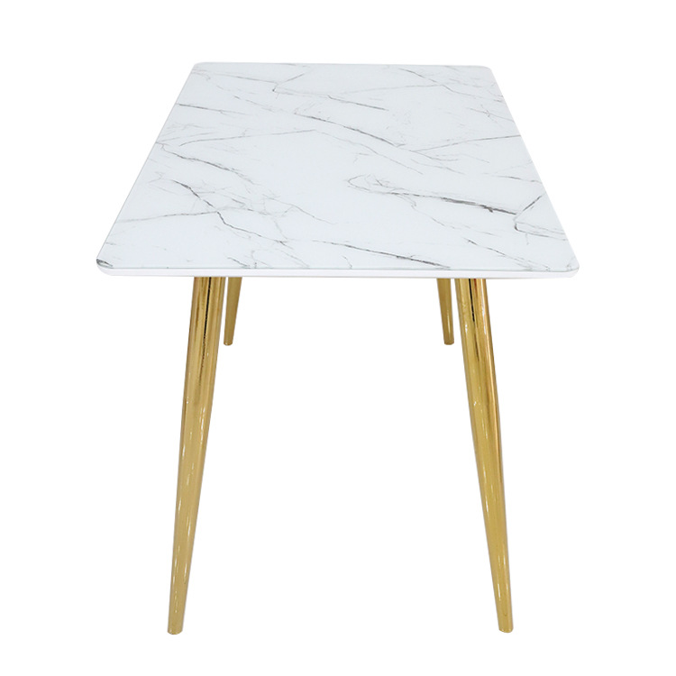 Mesa de café exportación simple sala de estar tabla de roca MDF pegatinas mesa de té lujosa mesa de café de vidrio temperado