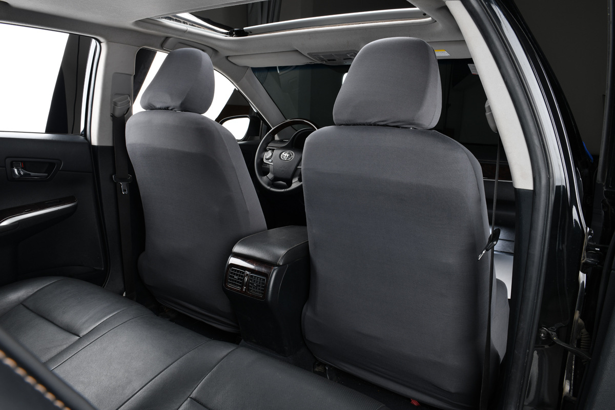 Elastic full-cover fabric seat cover for ride-sharing vehicles, waterproof, suitable for both driver and passenger seats, with elastic edges