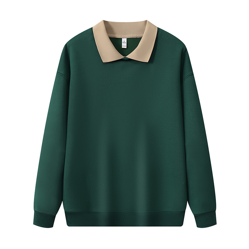 Collar medio cremallera elástico cuerpo de entrenamiento de manga larga ropa de trabajo grupo herramienta suéter logotipo personalizado impresión