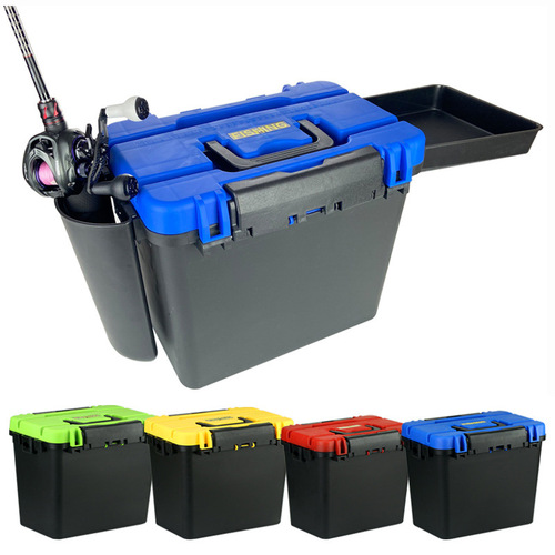 Weihe HS-4 fishing box thickened and can seat lure fishing box tool box with bait tray can be straddled diagonally across the rock fishing box wholesale