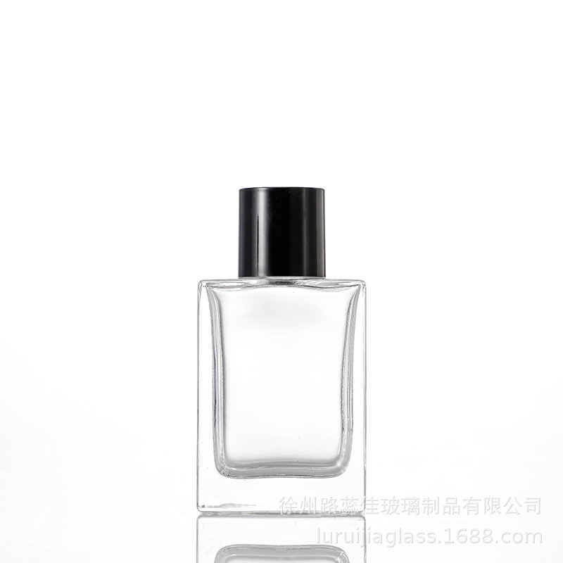 厂家现货扁方香水喷雾瓶15ml卡口化妆品便携按压喷雾分装黑色盖子|undefined