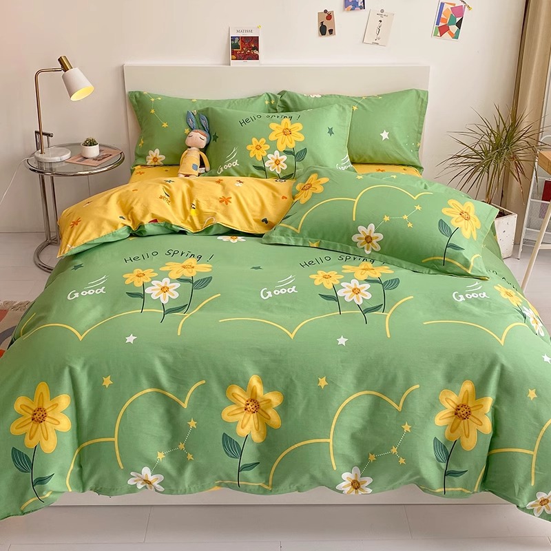 Funda de edredón de algodón fresco pequeña pieza individual 100 funda de edredón de algodón 150x180x200X230 dormitorio de estudiantes individual doble