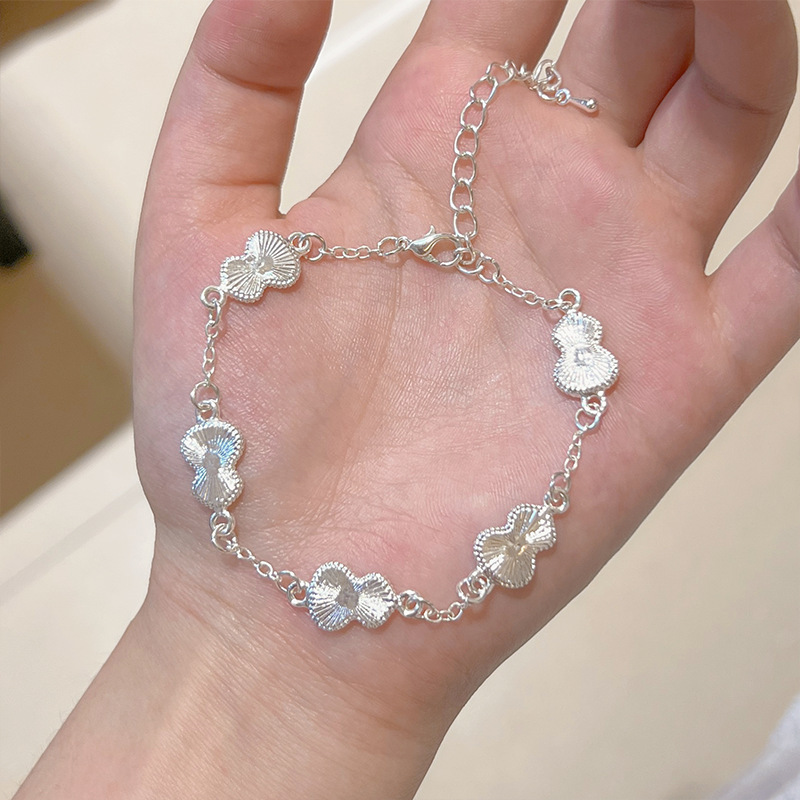 s925纯银韩版手链女高级感简约个性百搭情侣手饰小众设计甜美时尚|undefined