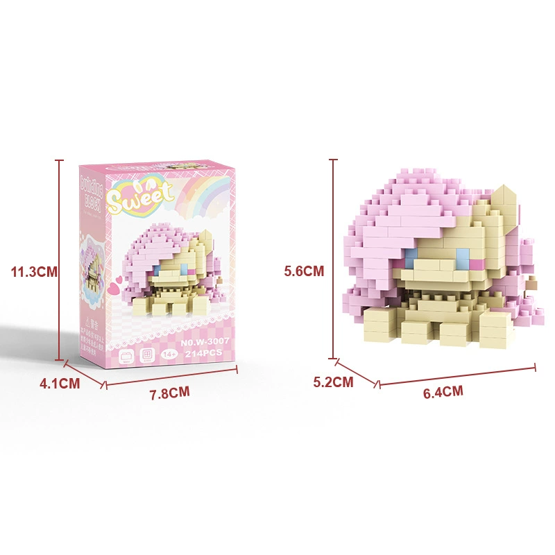 Конструктор LEGO W3006–W3011, микро-понитарные фигуры, 6 цветов, 240 штук в оптовой упаковке