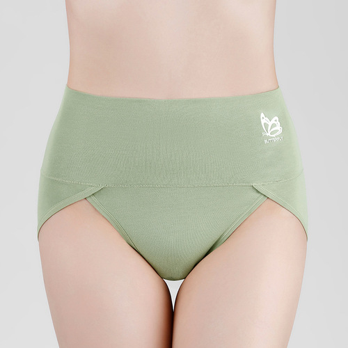 Graphite Rare Antimicrobial Women's Underwear Cotton High-Waist Triangle Pants Printed Women's High-Waist Abdominal Control Underwear Wholesale