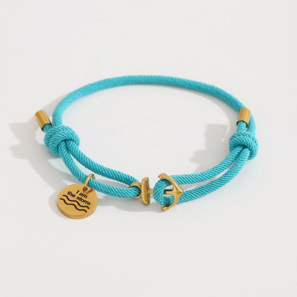 woven adjustable bracelet stainless steel handmade for men and women