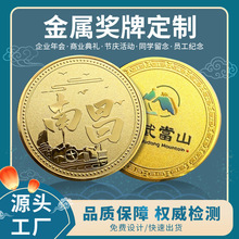 金属纪念币定制彩色金属博物馆地标城市纪念钞旅游景区文创纪念章