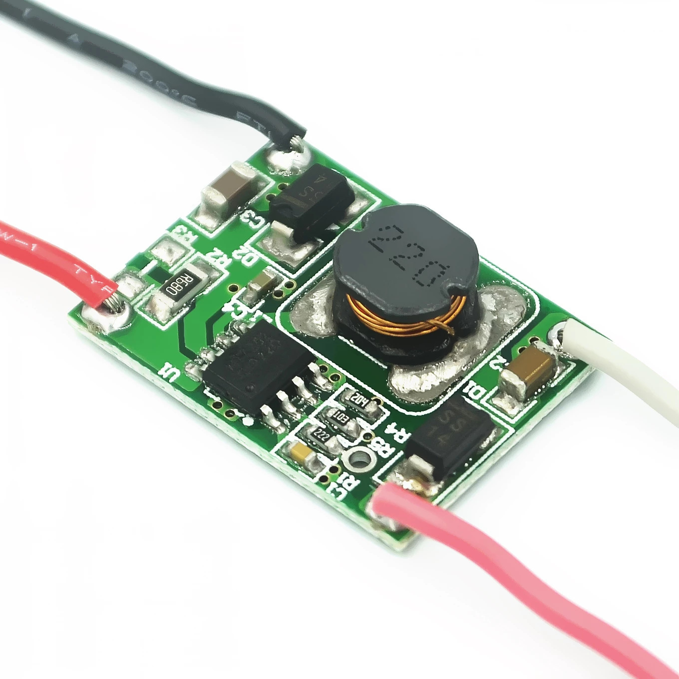 率升压LED电源 DC3-18V 太阳能LED灯驱动电源7W 支持PWM调光