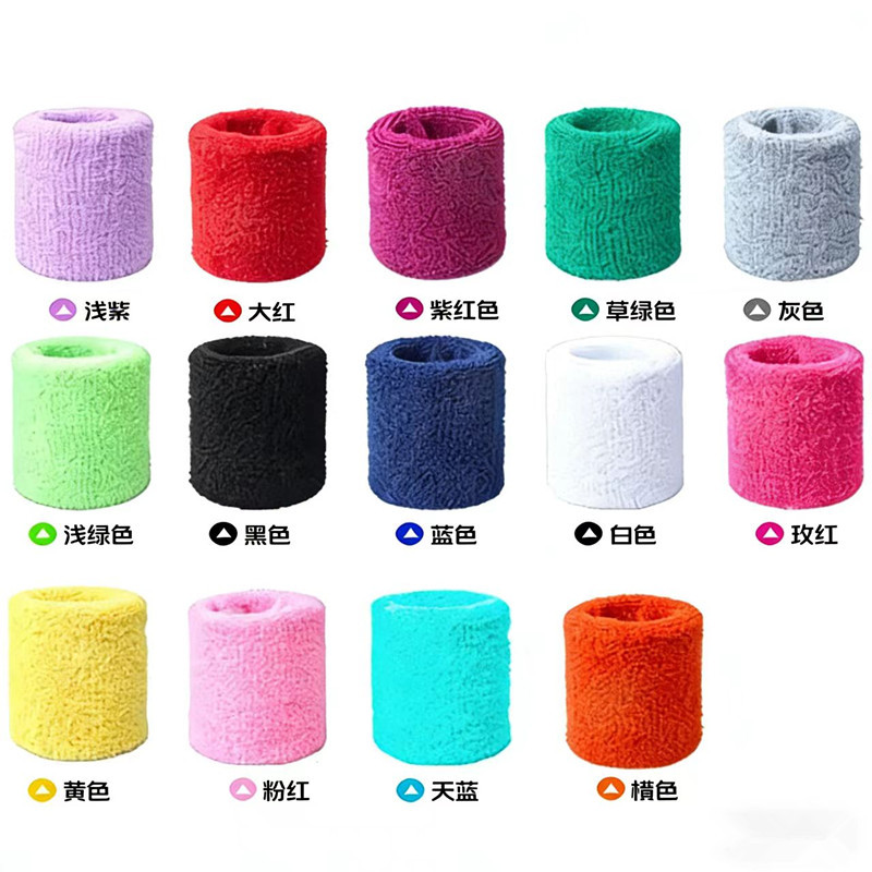 Factory direct towel sports sweat-absorbent polyester cotton wristband logo gift
